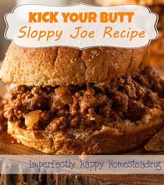 Spicy Sloppy Joe Recipe, Joe Sandwich