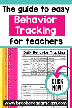 the guide to easy behavior tracking for teachers