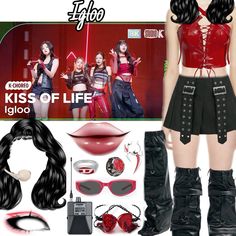 Show Case, Kpop Fashion, بلاك بينك, Kiss, Fashion Outfits