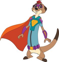 an image of a cartoon character with a cape