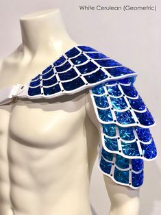 Holographic Shell Armor Poseidon Armor Mermaid Cosplay Pauldron Rave Outfit Carnival Costume EDC Outfit Halloween Costume - Etsy Seashell Crown Men, King Triton Costume Kids, Diy Poseidon Costume, Poseidon Armor, Perseus Costume, Fabric Experimentation, Poseidon Costume, Merman Costume, Seahorse Costume