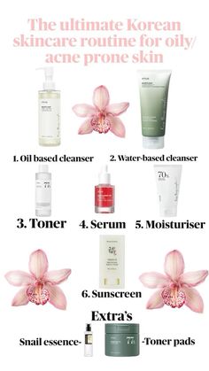 Skincare Routine For Acne, Oily Skin Makeup, Skin Korean, Mekap Mata, Skincare For Oily Skin, Oily Skin Acne, Cleanser For Oily Skin