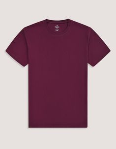 This essential maroon t-shirt offers both comfort and a unique color to make your everyday look more trendy. Crafted from 100% breathable cotton, this plain tee keeps you cool and fresh all day long. The soft, smooth fabric ensures irritation-free wear. Wear this versatile tee with smart chinos or jeans and slay your day. 100% Cotton Smart Fit Soft Fabric Finish Ribbed Crew Neck Half Sleeves Completely Breathable Casual Burgundy Short Sleeve T-shirt, Purple Short Sleeve T-shirt For Everyday, Purple Crew Neck T-shirt For Everyday, Everyday Purple Crew Neck T-shirt, Burgundy Cotton Short Sleeve Tops, Burgundy Cotton T-shirt With Crew Neck, Heather Maroon Crew Neck Cotton Top, Casual Heather Maroon Crew Neck Top, Casual Burgundy Crew Neck Top