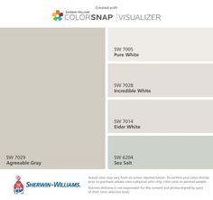 the colorsnap visualizer website has been updated to include several different shades of gray