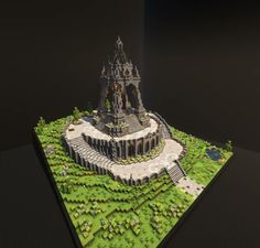 a model of a castle made out of legos