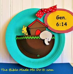 NOAH’S ARK: made with a paper plate and a bowl! | The Bible made me do it! Diy Noahs Ark Boat For Kids, Noah's Ark Snack, Noahs Ark Craft, Kids Bible Crafts, Noah Crafts, Seek Ye First, Gods Promise, Toddler Bible