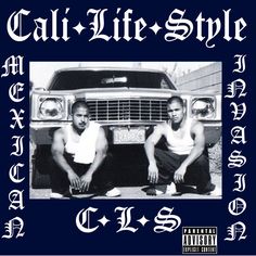 two men sitting in front of a car with the words call life style on it