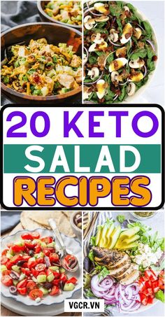 Explore 20 tasty keto salad recipes that are both healthy and low-carb. These fresh, nutritious salads make it easy to stay on track with your keto lifestyle! #keto #recipes #salad Bacon Chicken Salad, Low Carb Salads, Nutritious Salads, Keto Salad Recipes, Keto Lunches, Keto Salads, Keto Salad, Bacon Chicken, Keto Plan