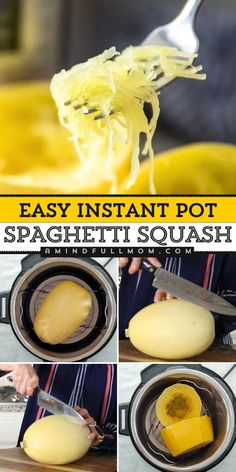 For a simple and nutritious side, this Easy Instant Pot Spaghetti Squash is a must-try for healthy food ideas! The Instant Pot makes it fast and effortless, producing tender spaghetti squash in no time. This easy low carb recipe is a fantastic alternative to pasta, pairing well with any sauce or protein for a well-balanced meal! Save and pin this to Side Dish Recipes! Spaghetti Squash Recipes Chicken, Spaghetti Squash Recipes Vegan, Instant Pot Spaghetti Squash, Easy Spaghetti Squash, Spaghetti Squash Recipes Healthy, Spaghetti Squash Recipes Easy, Cooking Spaghetti Squash, Instant Pot Spaghetti, Spaghetti Squash Recipe