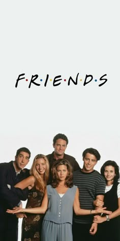 friends movie poster with four people standing in front of the caption'friends '