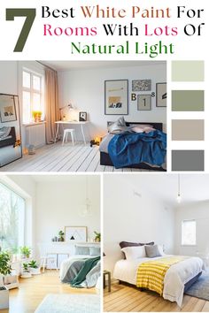 the 7 best white paint colors for rooms with lots of natural light in each room