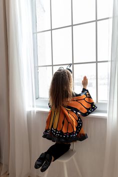 Toddler Butterfly Costume, Butterfly Costume Kids, Diy Butterfly Costume, Girls Butterfly Costume, Chase Costume, Monarch Butterfly Costume, Butterfly Halloween Costume, Unique Kids Clothes, Butterfly Outfit