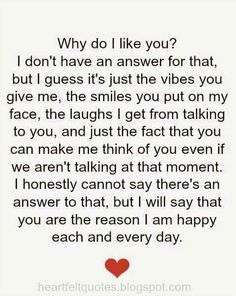 a poem written in red and black on white paper with the words, why do i like you?