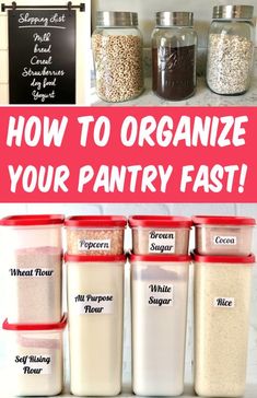 Pantry Organization Ideas Easy Pantry Organization, Easy Storage Ideas, Declutter Fast, Microwave Cleaning Hack, Diy Storage Solutions, Pantry Organization Hacks, Diy Storage Ideas, Easy Canning, Pantry Organization Ideas