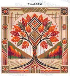 the tree of life cross stitch pattern