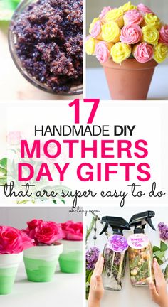 handmade mothers day gifts that are super easy to do