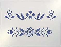 the stencils are designed to look like flowers