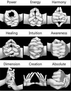 Meditation Hand Positions, Hand Mudras, Trening Sztuk Walki, Sign Meaning, Wiccan Spell Book, Witch Spell Book, Hand Sign, Kraf Diy, Les Chakras