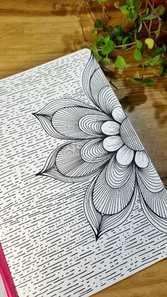 a notebook with an intricate design on the cover