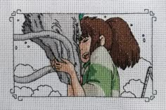 Studio Ghibli Cross Stitch Pattern, Ghibli Cross Stitch Pattern, Studio Ghibli Cross Stitch, Ghibli Cross Stitch, Geeky Cross Stitch Patterns, Disposable Income, 하울의 움직이는 성, Movie Crafts, Subversive Cross Stitch