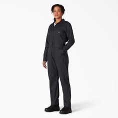 Women's Cooling Long Sleeve Coveralls - Dickies US Utility Style Long Sleeve Overalls For Work, Winter Workwear Overalls With Pockets, Long Sleeve Overalls For Winter Workwear, Mean Girl, Street Clothes, Dickies Women, Knee Pants, Ideal Body, Winter Park