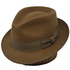 Dobbs Hashtag Wool Felt Fedora Classic Brown Felt Hat With Flat Crown, Classic Cloche Hat For Fall, Brown Fedora For Kentucky Derby And Formal Occasions, Fall Fur Felt Hat With Short Brim, Fur Felt Hat With Short Brim For Fall, Fall Short Brim Fur Felt Hat, Fitted Flat Crown Fedora For Fall, Classic Wool Cloche Hat With Curved Brim, Wool Fedora With Short Brim For Fall