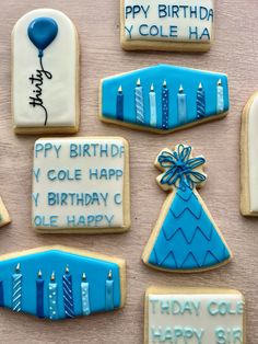 Simple boy cookies for birthday Birthday Cookies Decorated, Cookies For Birthday, Cookies Decorated, Third Birthday, Birthday Cookies, Happy Birthday Wishes, 5th Birthday, 3rd Birthday, First Birthday