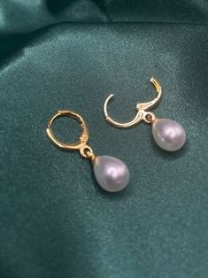 Simple Small Artificial Teardrop Pearl Earrings. Hoop style closure Simple Pearl Earrings Gold, Pearl Earrings Hoop, Pearl Earrings Simple, Simple Pearl Earrings, Pearl Teardrop Earrings, Teardrop Pearl Earrings, Pearl Earrings Gold, Simple Pearl, Turquoise Drop Earrings