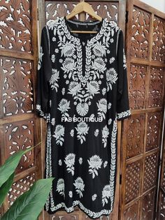 ▪ Kurti Fabric: Modal ▪ Kurti Length: 44-46 Inches ▪ Sleeves: 3/4 Sleeves ▪ Style: Straight Kurti ▪ Occasions: Party Wear, Office Wear, Festive Wear ▪ Garment Care: Hand Wash Only ▪ Price Includes: 1x Kurti Long Kurta With Floral Embroidery For Diwali, Fitted Straight Kurta With Dabka Work, Fitted Anarkali Kurta With Intricate Embroidery, Embroidered Fitted Salwar Kameez For Diwali, Long Embroidered Churidar For Festivals, Fitted Embroidered Salwar Kameez For Diwali, Diwali Long Kurta With Floral Embroidery, Fitted Traditional Churidar For Navratri, Long Fitted Churidar With Intricate Embroidery