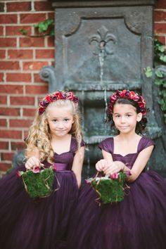 Cutest girls Plum Flower Girl Dresses, Navy Flower Girl, Flower Girl Dresses Navy, Wedding Motif, Pink Toddler Dress, Recital Dress, Toddler Flower Girls, Girls Tulle Dress, Flower Girl Dresses Tutu