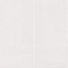 a white textured wallpaper with vertical lines and horizontal stripes on the bottom half