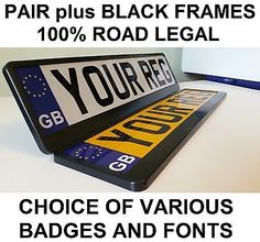 an image of a pair of license plates with the words your ref on them and below it