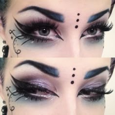 Dark Fairy Makeup, Carnaval Make-up, Make Up Diy, Fantasy Make-up, Make Up Designs, Makeup Dark, Black Eye Makeup, Make Up Foundation, Carnival Makeup