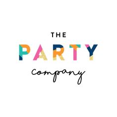 the party company logo on a white background