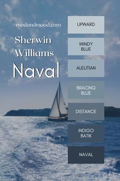 sherwin williams naval Nautical Paint Colors, Black Paint Color, Indigo Batik, Blue Paint Colors