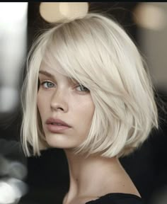 Italian Bob Haircut, Bob With Layers, Italian Bob, How To Darken Hair, Haircut Styles For Women, Icy Blonde Hair, Textured Bob