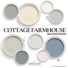 an advertisement for a paint company with the words cottage farmhouse