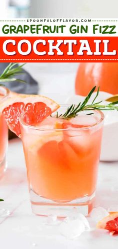 Make this Grapefruit Gin Fizz Cocktail for a fresh and easy summer cocktail! This homemade drink is a delicious twist on a classic gin fizz with a gorgeous pink or coral color. It also makes an easy Labor Day party food idea! Gin And Grapefruit, Easy Fruit Cocktails, Light Summer Drinks, Recipes With Fruit Cocktail, Gin Drink Recipes, Grapefruit Drink, Cocktails Made With Gin, Gin Fizz Cocktail, Fizz Cocktail