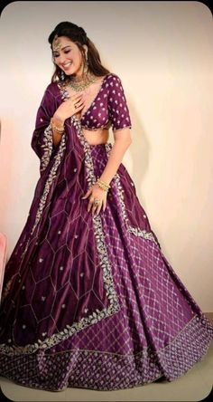 Esshanya S Maheshwari, Eshanya Maheshwari, Purple Lehenga, A Outfit