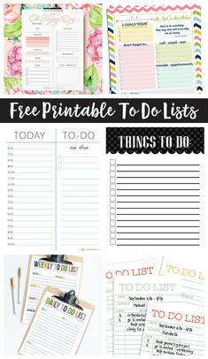 free printable to do lists for kids