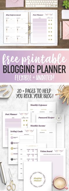 the ultimate free printable blogging planner is here to help you plan your next project