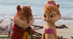 the chipmuns are talking on the beach