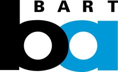 the bart idol logo is shown in black and blue, with white letters on it