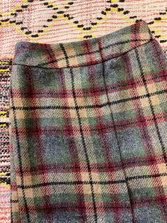 Womens Skirts, Plaid Skirt, Plaid Skirts, Wool Plaid, Midi Length, Pencil Skirt, Womens Skirt, Pencil, Plaid