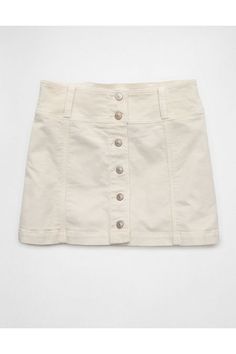 Made from vintage-inspired corduroy/Full button-up front/This skirt is Real Good: Made with the planet in mind & a promise to continue to do better. Casual Corduroy Button-up Bottoms, Fitted Button-up Cotton Skirt, Courderoy Skirt, White Jeans Men, Corduroy Mini Skirt, Athletic Fit Jeans, Dream Jeans, Jean Trends, Curvy Jeans