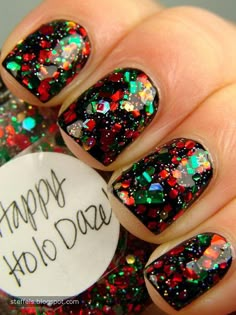 Holiday Nails Christmas, Get Nails, New Year's Nails, Nailed It, Love Nails, Holiday Nails, Short Hairstyles