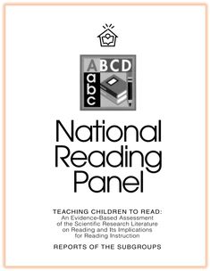 the national reading panel flyer for children to read