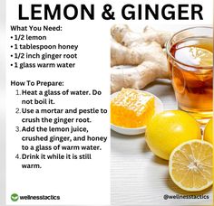 a recipe for lemon and ginger tea