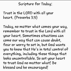 a handwritten note with the words, trust in the lord with all your heart proves