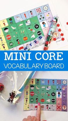 Mini Core, Classroom Vocabulary, Aac Activities, List Of Words, Motor Planning, Classroom Board